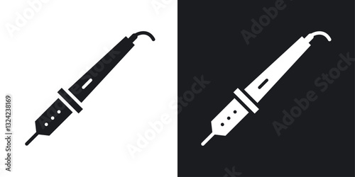 Soldering Icons vectors set for web designs in black colors