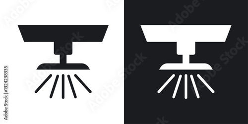 Sprinkler Icons vectors set for web designs in black colors