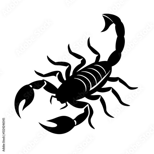 Black Scorpion Silhouette Illustration