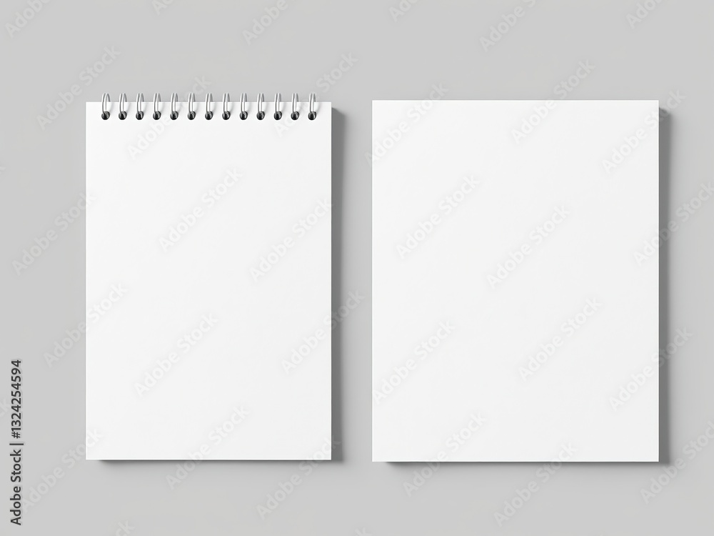 Blank Notepad Cover Mockup for Design Inspiration Blank Notepad Cover Mockup for Design Inspiration