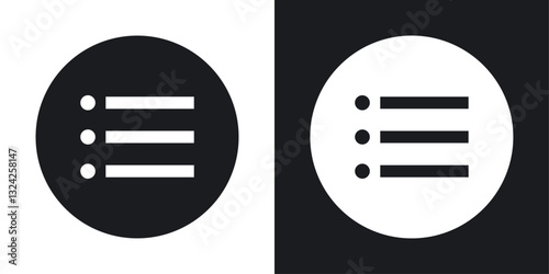 Menu icons in flat vector style