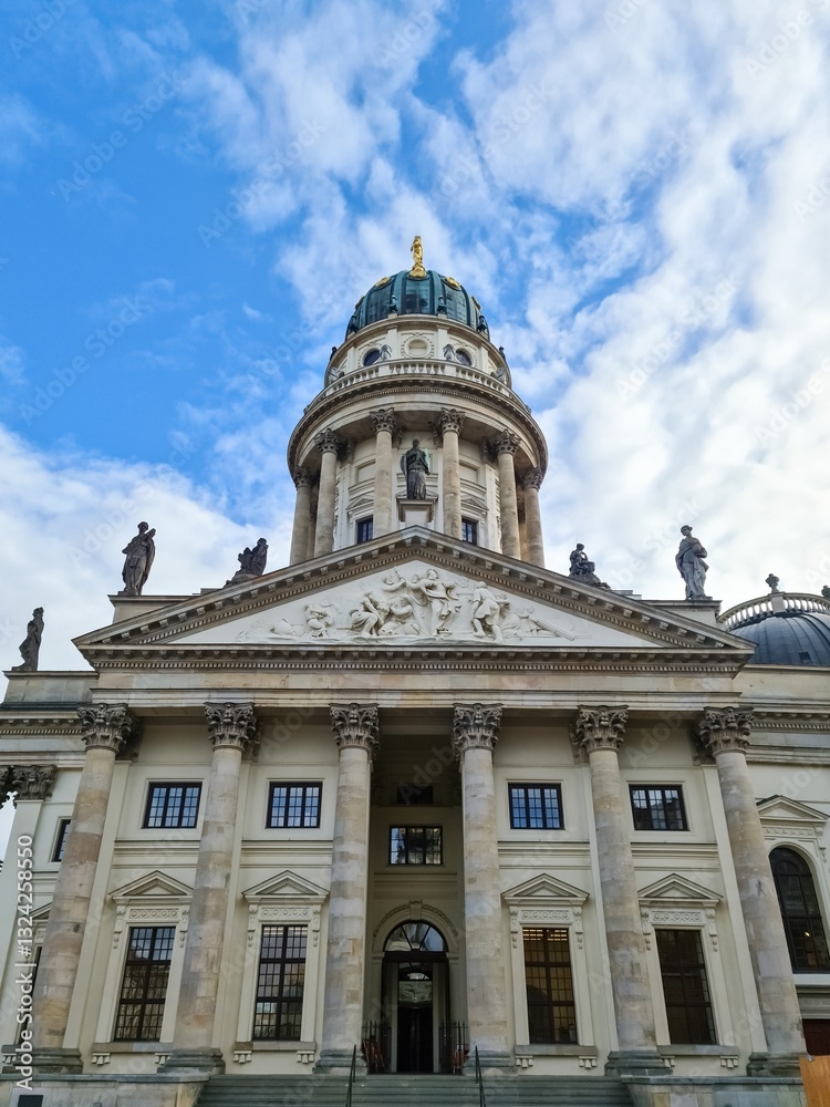 Deutscher Dom showing its impressive dome and facade in Berlin Deutscher Dom showing its impressive dome and facade in Berlin