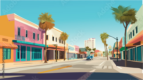 Coastal Charm of Galveston, Texas .eps