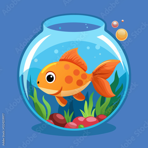 gold fish in aquarium