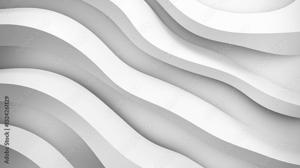 A modern background with wavy, gray and white stripes.
A modern background with wavy, gray and white stripes.