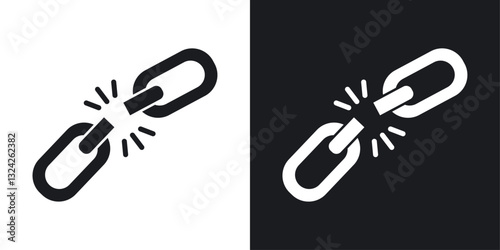 Weakness icons in flat vector style