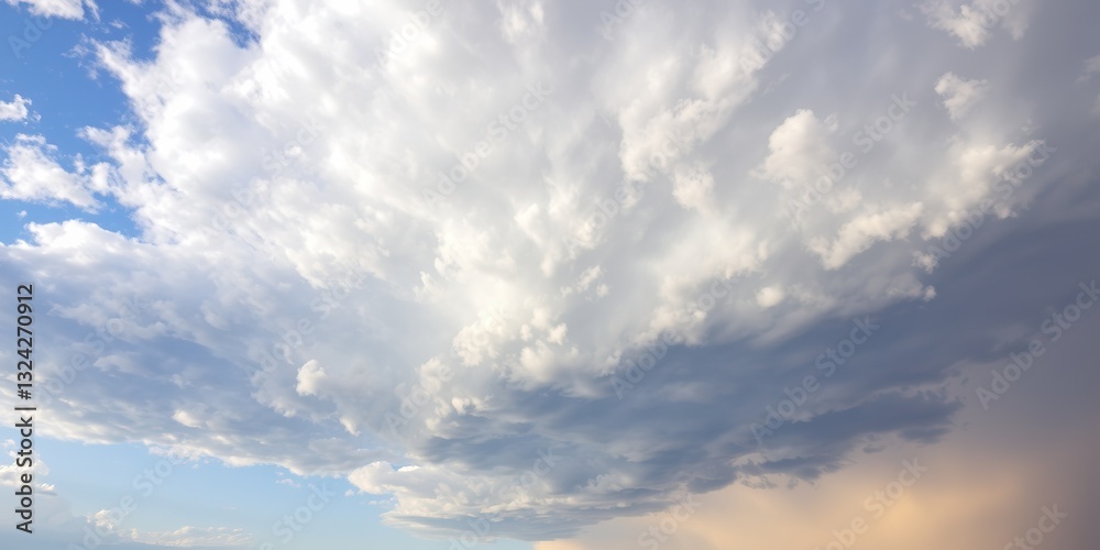 Fototapeta premium Dramatic Mammatus Clouds After the Storm