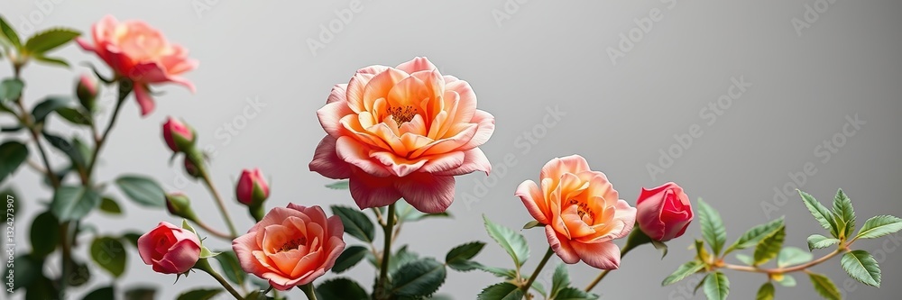 Elegant Dog Roses, Perfect for a Design Concept Elegant Dog Roses, Perfect for a Design Concept