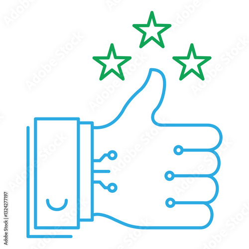 Ai Gratitude and Appreciation Heart Vector Icon Design