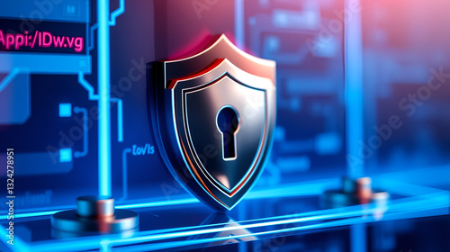 Security glossy icon