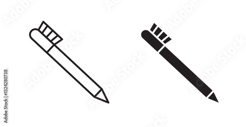 Eyeliner icons graphics vectors designs