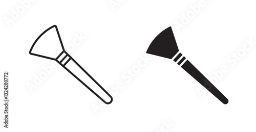 Makeup brush icons graphics vectors designs