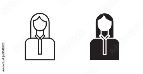 Student Girl icons graphics vectors designs