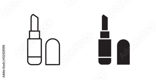 Lipstick icons graphics vectors designs