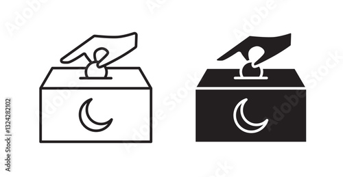 Infaq icons graphics vectors designs