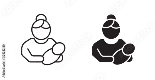 Postnatal care icons graphics vectors designs