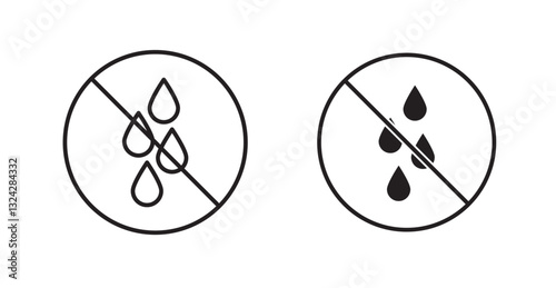 No leakage sign graphics vectors designs