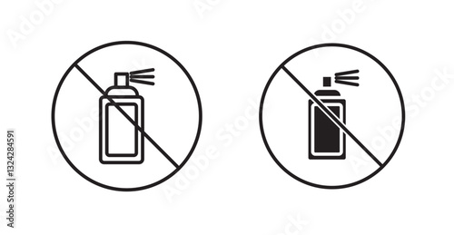 No aerosol spray sign graphics vectors designs