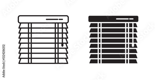 Jalousie icons graphics vectors designs