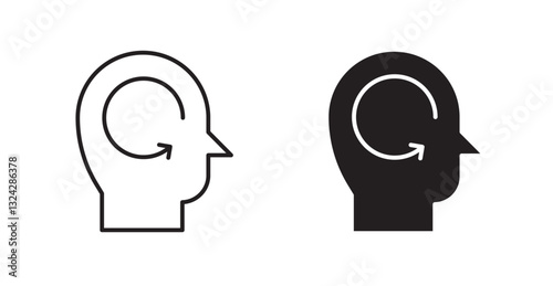 Memory recall icons graphics vectors designs