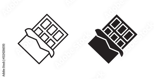 Chocolate icons graphics vectors designs