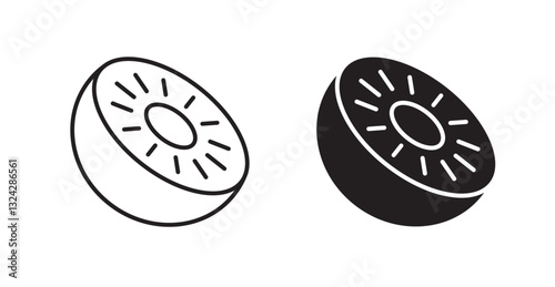Kiwi icons graphics vectors designs