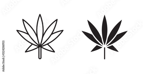 Marijuana icons graphics vectors designs