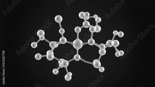 Ball-and-Stick Molecular Model of Cisplatin photo