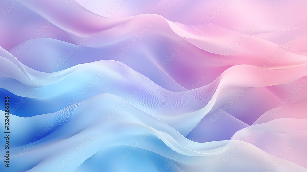 Obraz premium Ethereal fabric folds create a mesmerizing and calming abstract background design