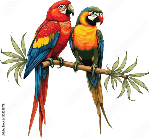 red and yellow macaw ara ararauna