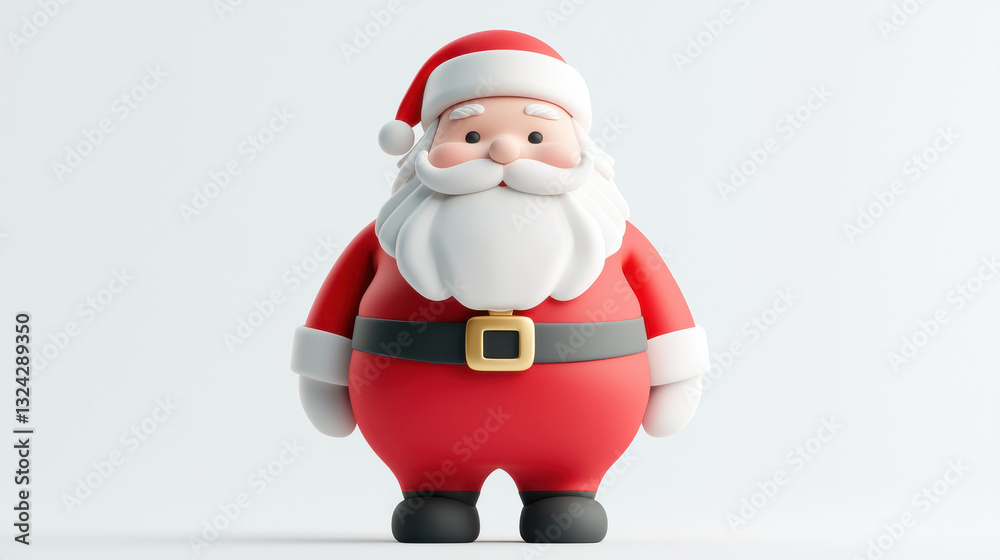 Cute Santa Claus figure for festive celebrations and holiday decorations. isolated on white background. Cute Santa Claus figure for festive celebrations and holiday decorations. isolated on white background.