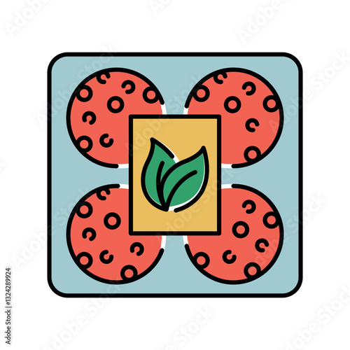 Meat analogue  color line icon for digital and print projects.