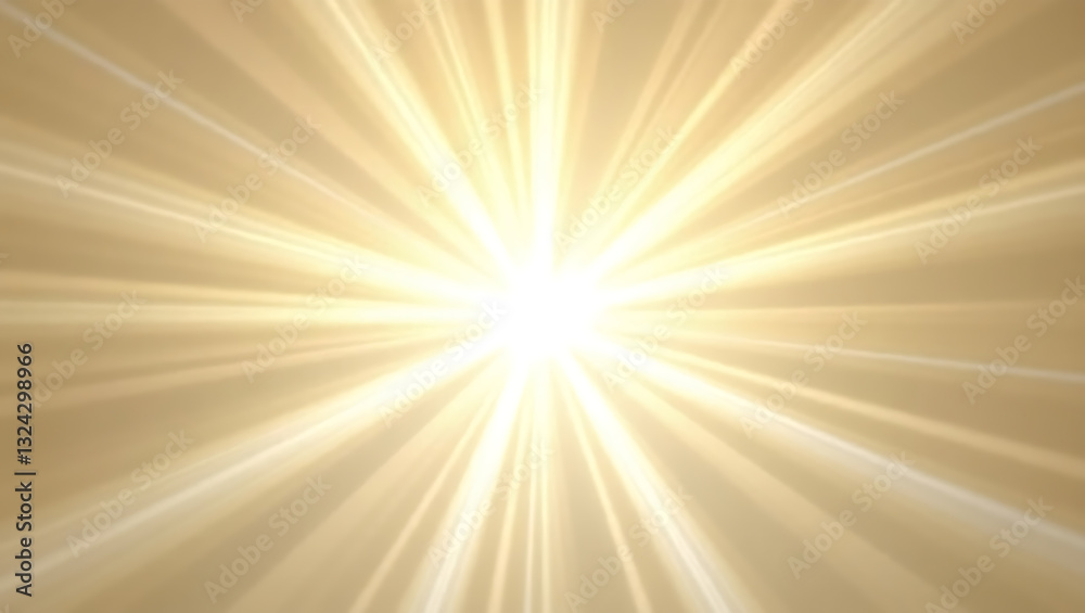 Obraz premium Golden Light Burst Background – Warm Glowing Sun Rays Effect