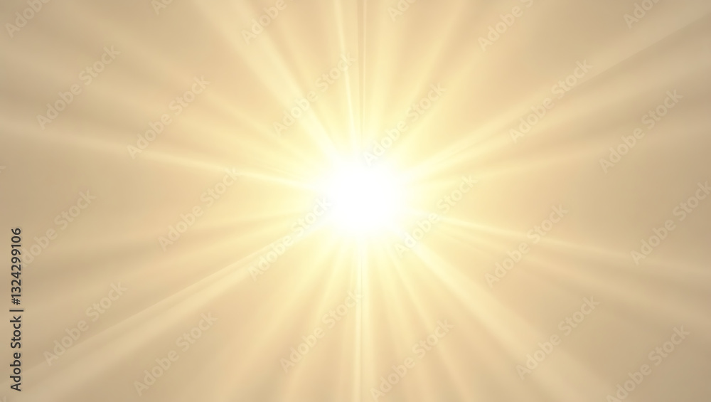 Obraz premium A Radiant Golden Light Burst Background – Warm Glowing Sun Rays Effect