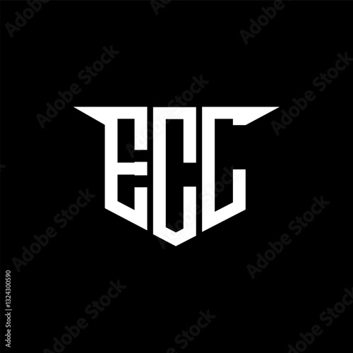ECL letter logo design with white background in illustrator, vector logo modern alphabet font overlap style, calligraphy designs for logo, Poster, Invitation, etc.