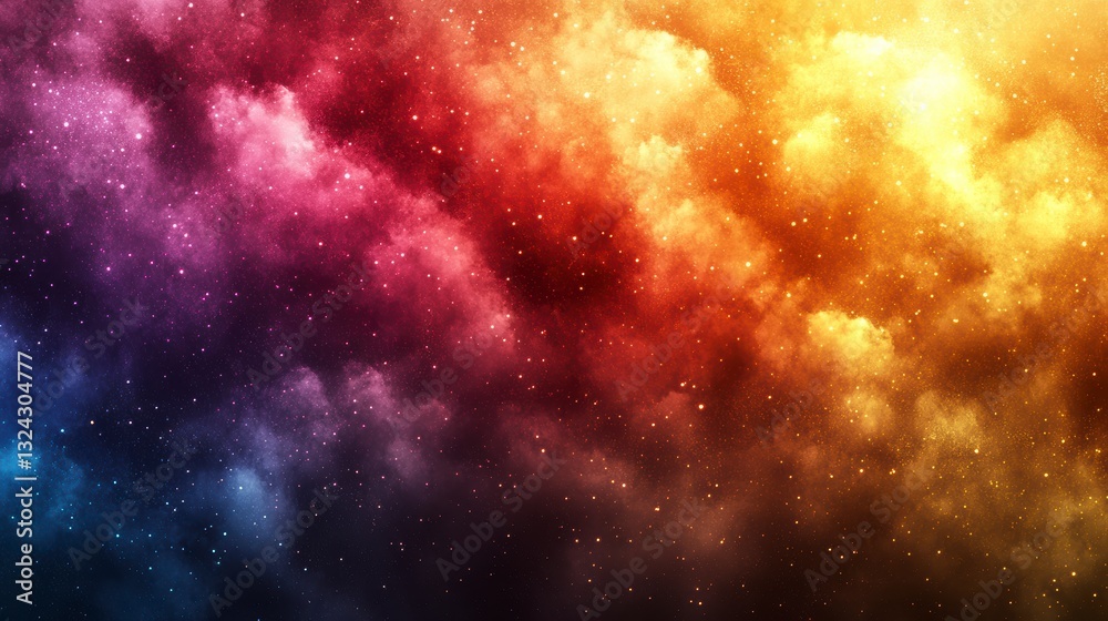 Fototapeta premium Abstract Art of Pastel Rainbow Haze with Subtle Sparkle and Dreamy Atmosphere