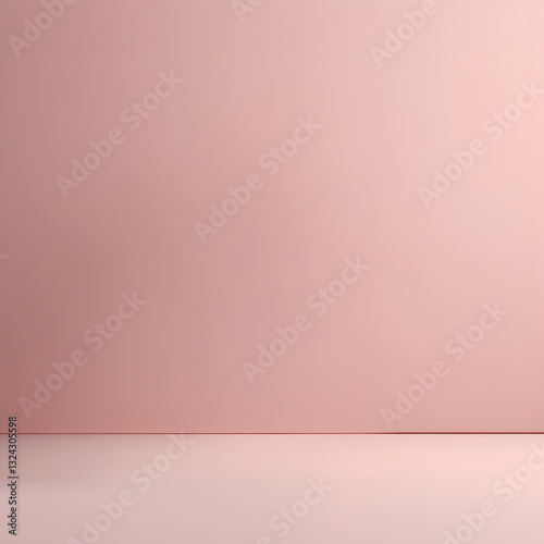 pink pastel gradient studio wall room background.