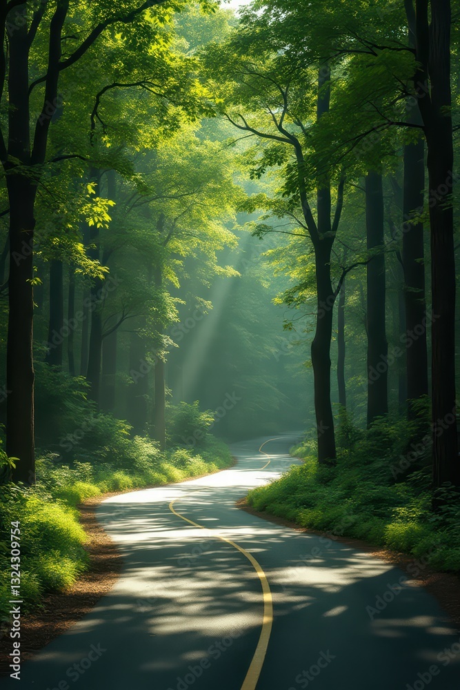 Obraz premium road in the forest