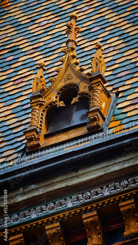 Canvas Print central market building in budapest
