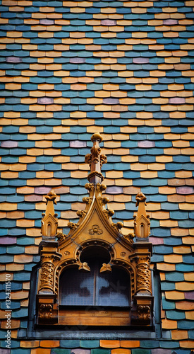 Photography central market building in budapest