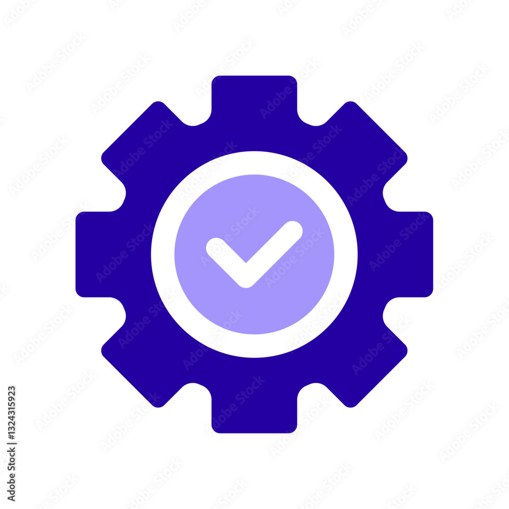Icon a cogwheel, isolated against a clean background. Icon a cogwheel, isolated against a clean background.