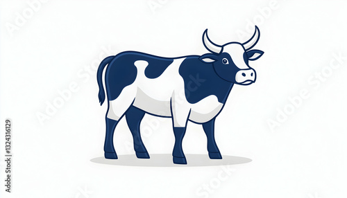 Cute cartoon cow illustration