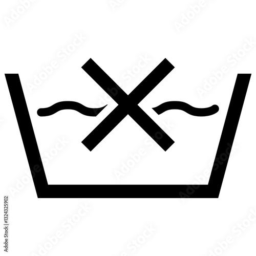 Do Not Wash Icon