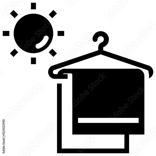 Hanging Dry Icon
