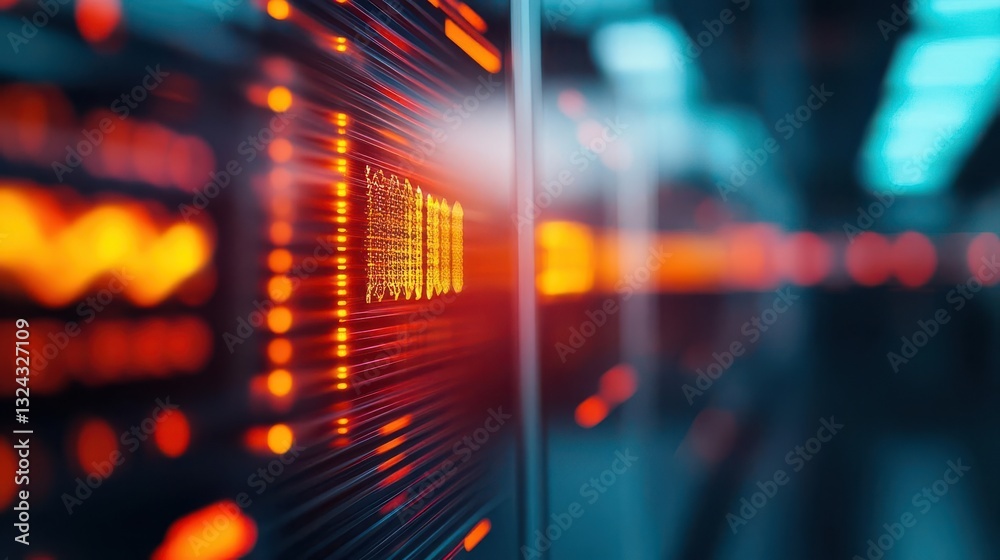 Fototapeta premium A futuristic bank powered by quantum computing and AI-driven fintech