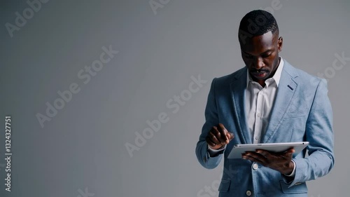 The Businessman with Tablet