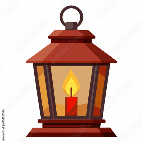 lantern on a white background