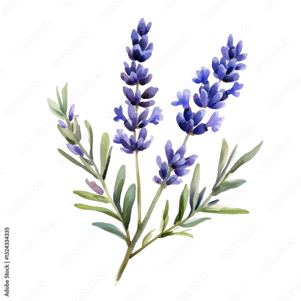 Fototapeta premium branch of blue flowers