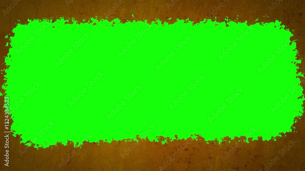 Blank strokes frame overlay with scratches and dust