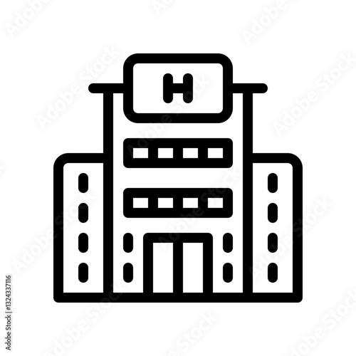 hotel line icon
